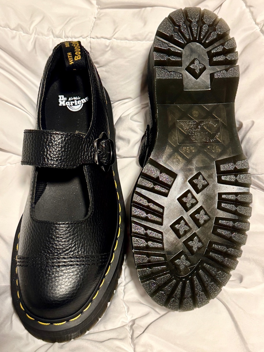 Dr. Martens Addina Flower Buckle Leather Mary Jane Platform BRAND NEW NEVER WORN - Picture 6 of 13